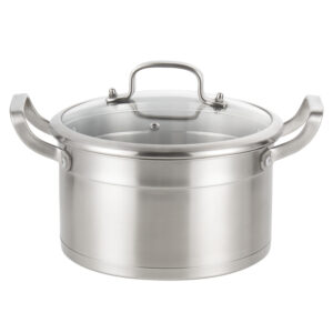 YUTAI 1810 Stainless Steel Soup Pot with Steel Handle