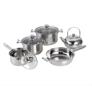 YUTAI 201 stainless steel 9pcs cookware set,pot set