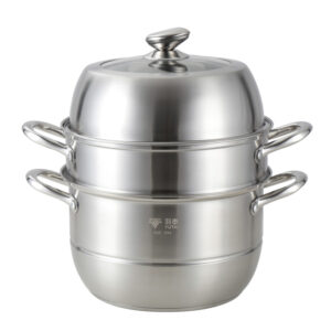 YUTAI 26-36CM SUS304 three-layer stainless steel steamer with heightened stainless steel lid