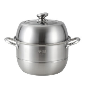 YUTAI 26-36CM SUS304 two-layer stainless steel steamer with heightened stainless steel cover