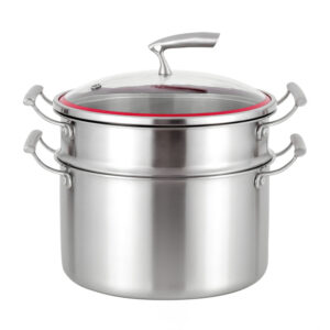 YUTAI high-grade compound steel steamer with elegant handle