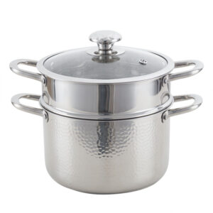 YUTAI 2-layer 2Qt hammered soup pot SUS316 stainless steel made in China