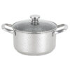 YUTAI 304 Stainless Steel Hammered stock Pot with Lid