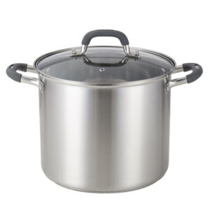 YUTAI Stainless Steel Stock Pot with Lid, 10 Quart, Silver